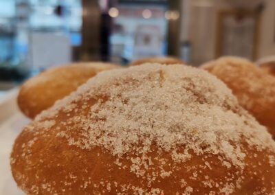 Kraphen con ricotta e zucchero